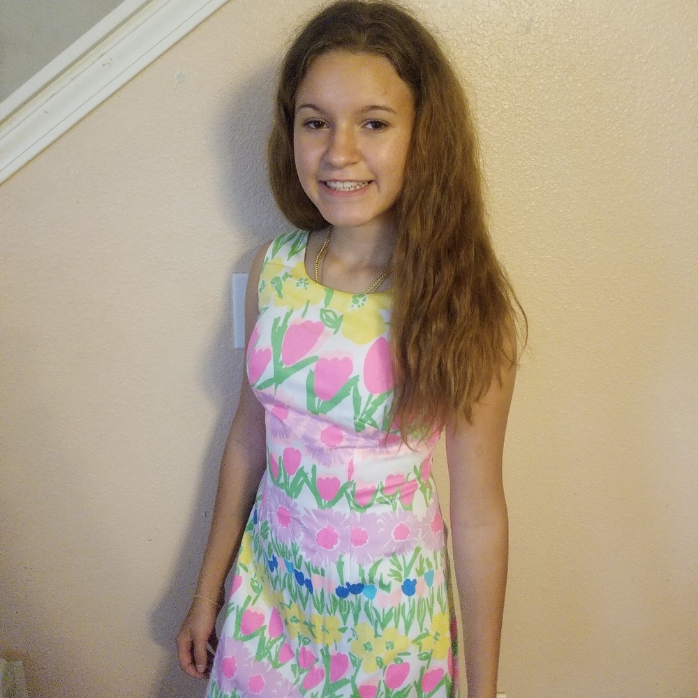 Lilly pulitzer floral dress size 00